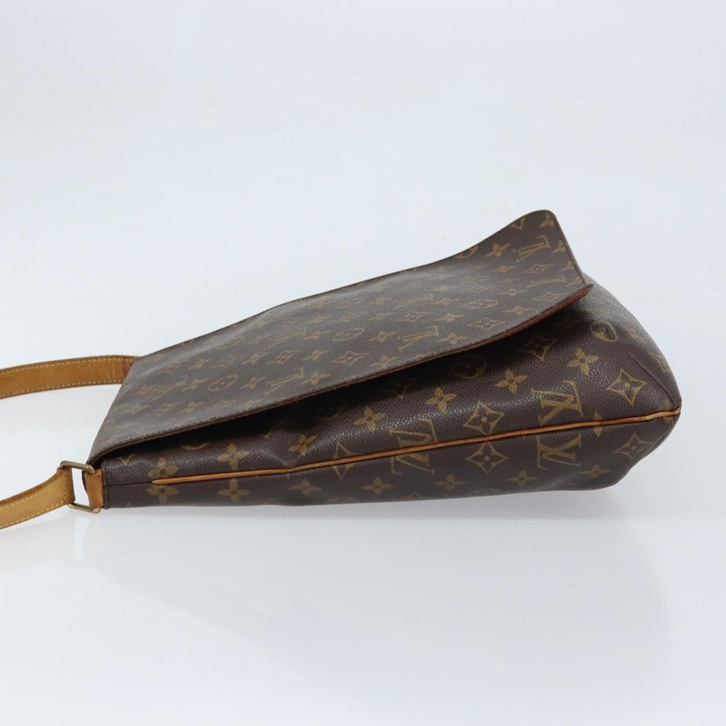 Louis Vuitton Musette Handbag Monogram Canvas Brown Canvas Shoulder Bag
