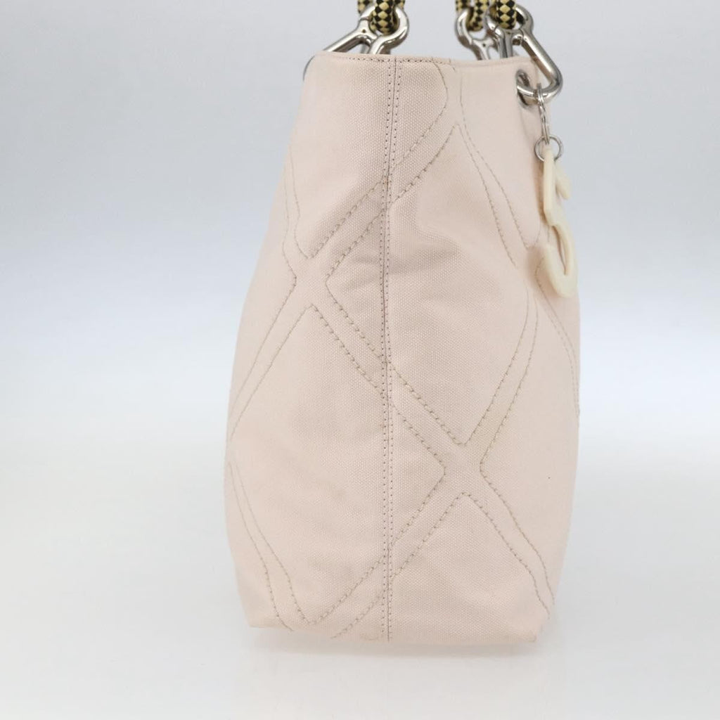 Chanel Vintage Cruise Line No.5 Tote Quilted Canvas Pink Canvas Tote Bag Bag
