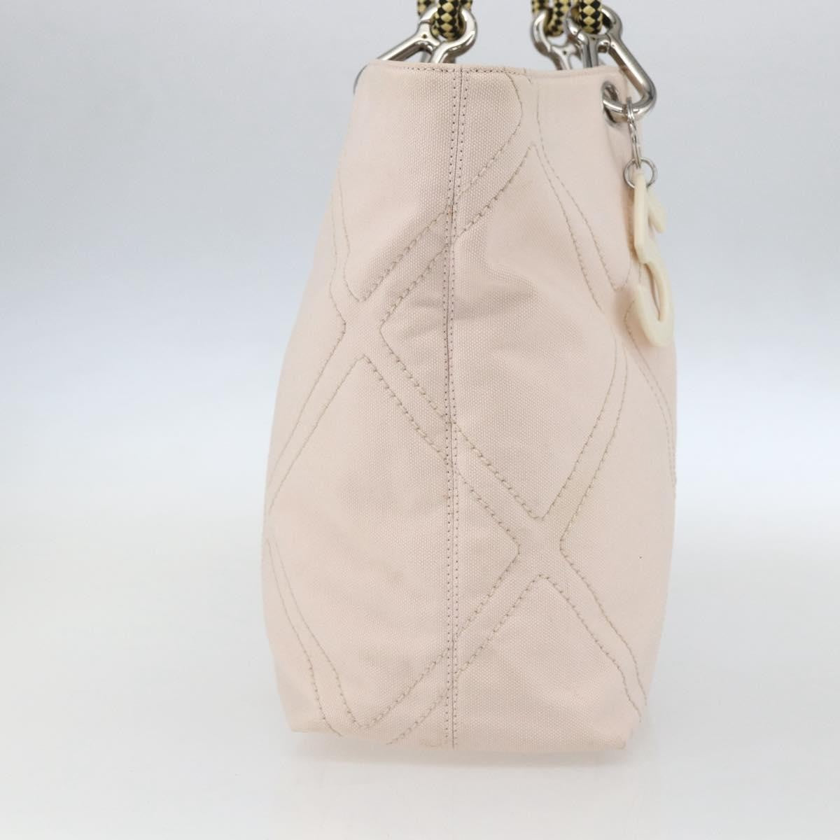Chanel Vintage Cruise Line No.5 Tote Quilted Canvas Pink Canvas Tote Bag Bag