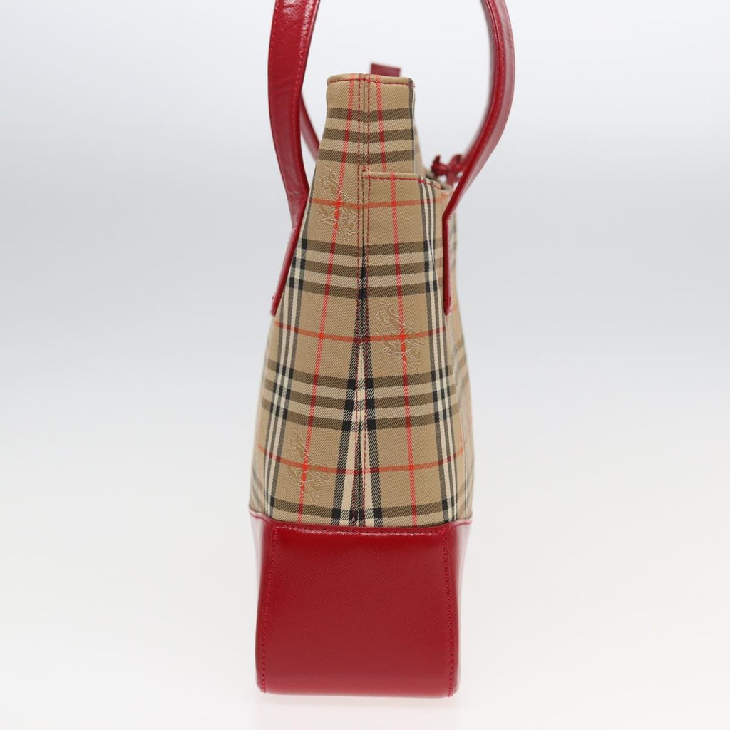 Burberry Nova Check Tote Canvas And Leather Beige Canvas Tote Bag