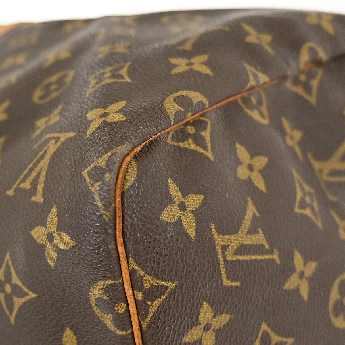 Louis Vuitton Keepall Bag Monogram Canvas Brown Canvas Travel Bag