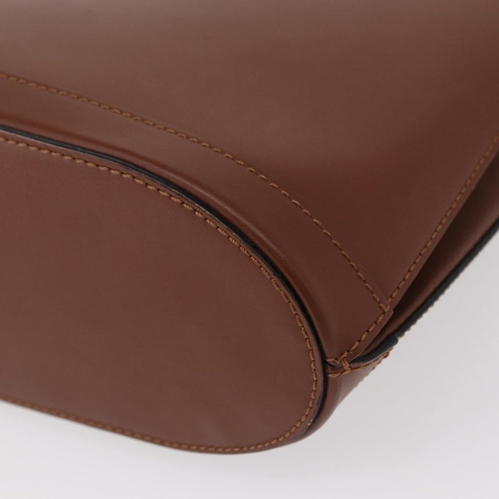 Celine Vintage Shoulder Bag Leather Brown Leather Shoulder Bag Bag