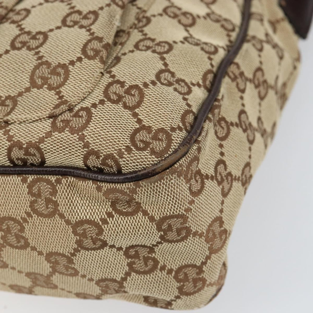 Gucci Gg Canvas Bag Canvas Beige Canvas Shoulder Bag Bag (Pre-Owned)