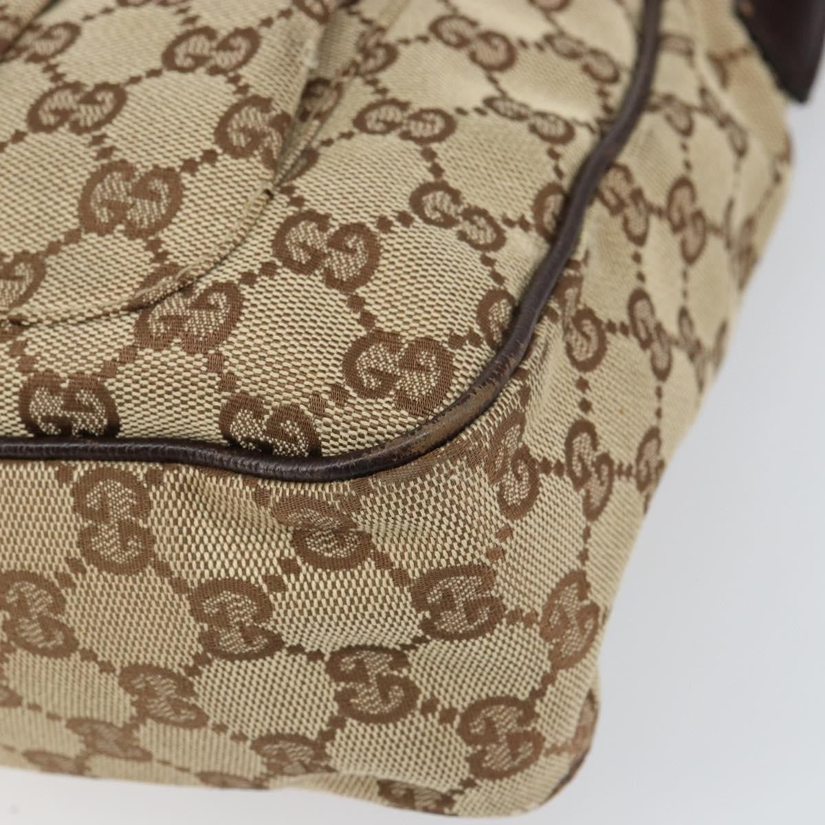 Gucci Gg Canvas Bag Canvas Beige Canvas Shoulder Bag Bag (Pre-Owned)