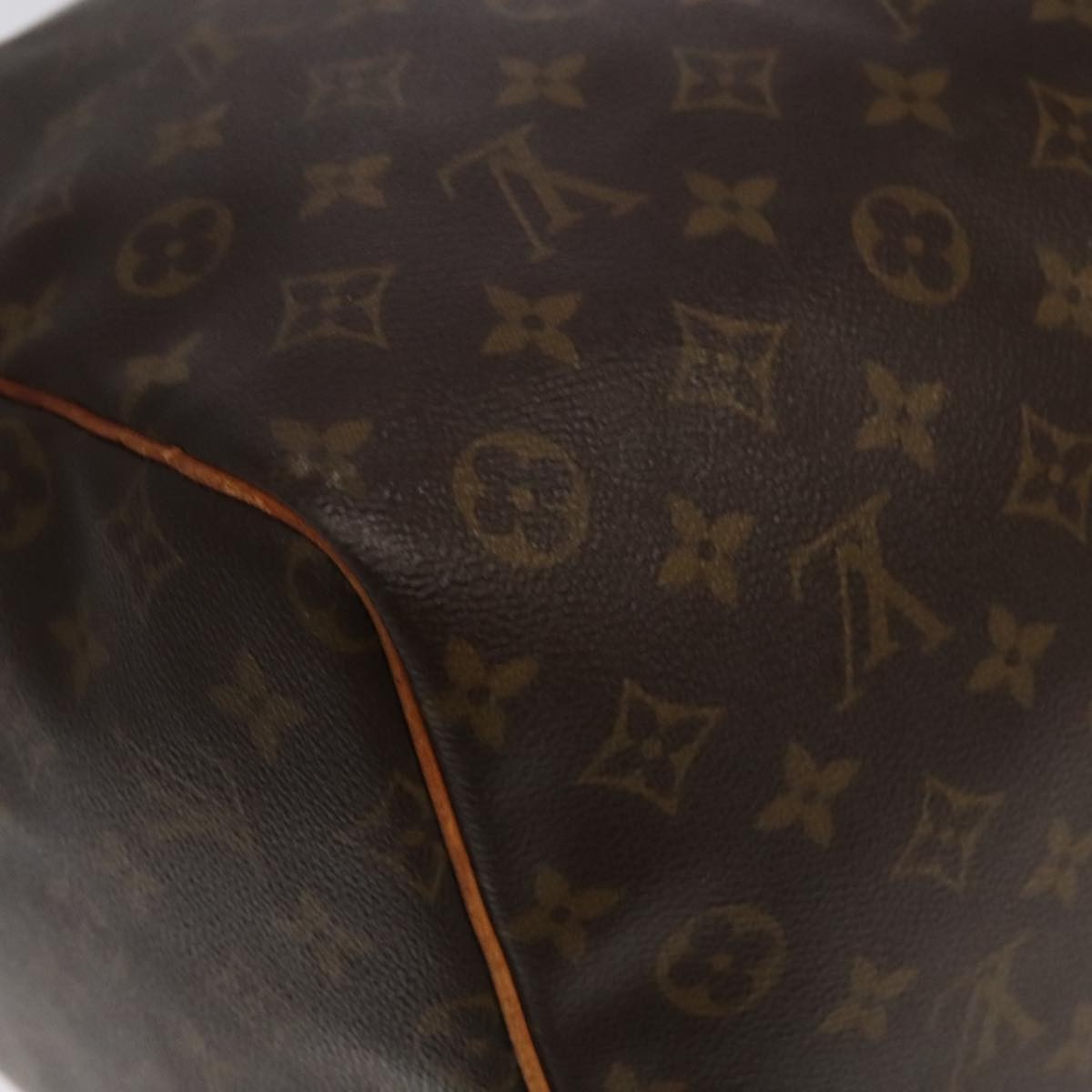 Louis Vuitton Keepall Bag Monogram Canvas Brown Canvas Travel Bag