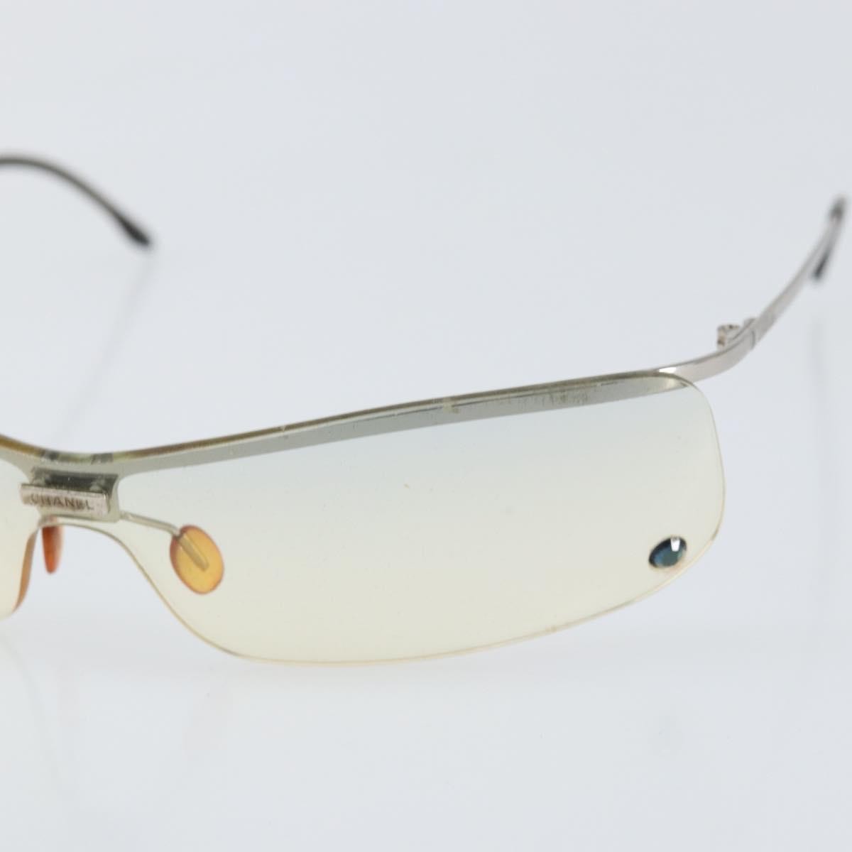 Chanel Logo Cc Sunglasses Metal Silver Metal Sunglasse Accessory