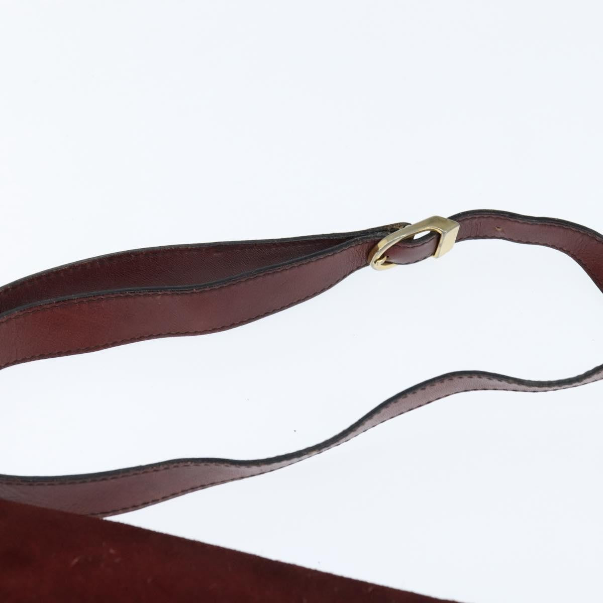 Balenciaga Shoulder Bag Suede Burgundy Suede Shoulder Bag