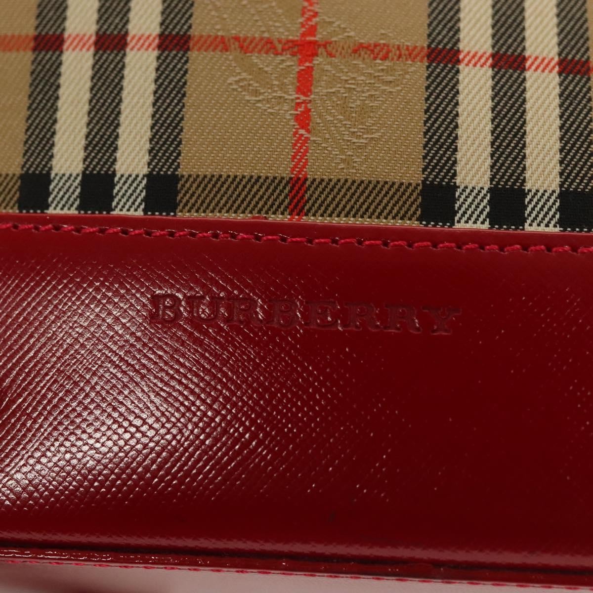 Burberry Nova Check Handbag Nova Check Canvas And Leather Beige Canvas Handbag