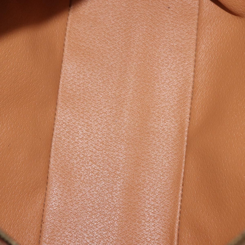 Celine Vintage Macadam Handbag Canvas And Leather Brown Canvas Handbag