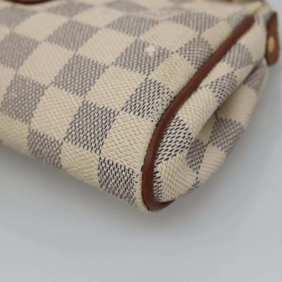 Louis Vuitton Eva Handbag Damier Beige Canvas Shoulder Bag