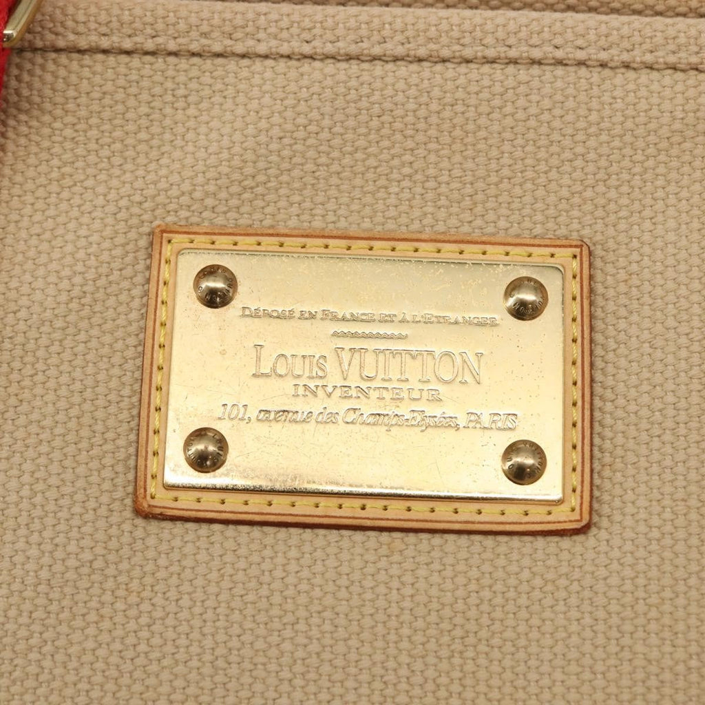 Louis Vuitton Antigua Tote Canvas Beige Canvas Tote Bag