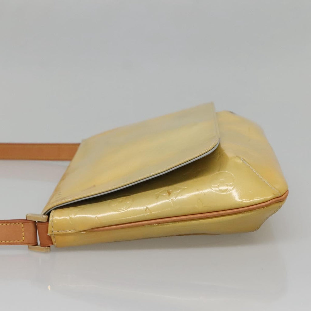 Louis Vuitton Thompson Street Handbag Monogram Vernis Beige Patent_Leather Shoulder Bag