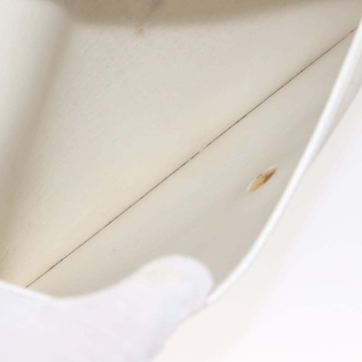 Christian Dior Vintage Honeycomb Clutch Canvas White Canvas Clutche & Pouche Bag (Pre-Owned)