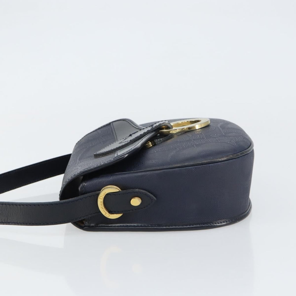 Christian Dior Trotter Shoulder Bag Canvas Navy Canvas Shoulder Bag Bag (Pre-Owned)