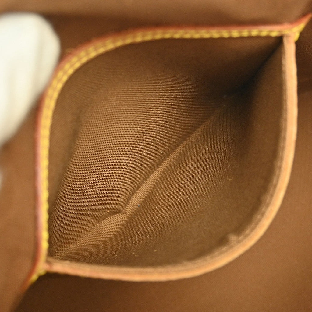 Louis Vuitton Alma Handbag Monogram Canvas Brown Canvas Handbag