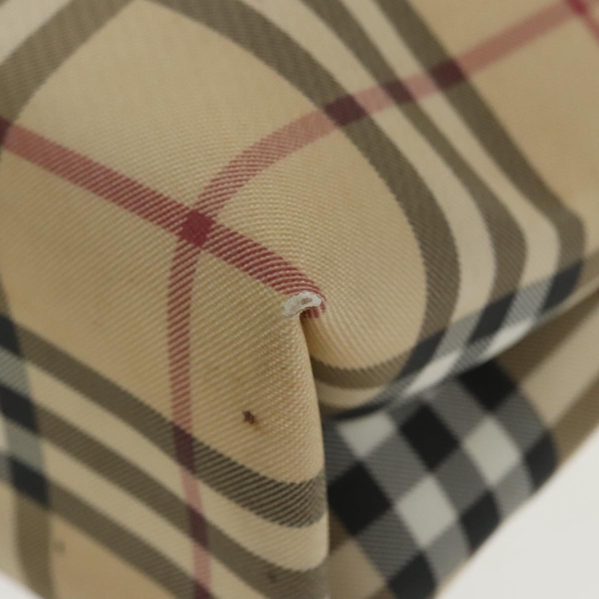 Burberry Nova Check Tote Canvas And Leather Beige Pvc Tote Bag