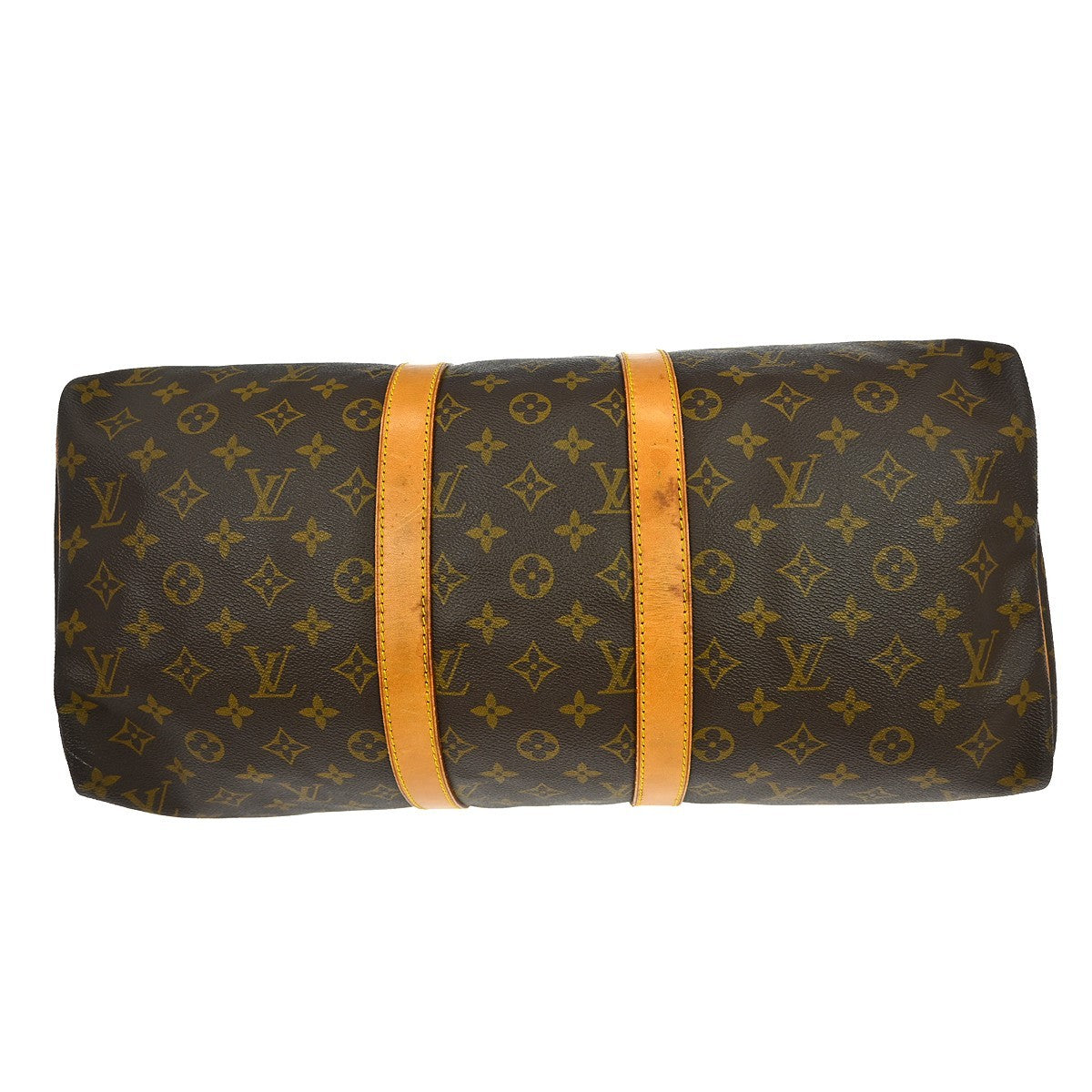 Louis Vuitton Keepall Bag Monogram Canvas Brown Canvas Travel Bag
