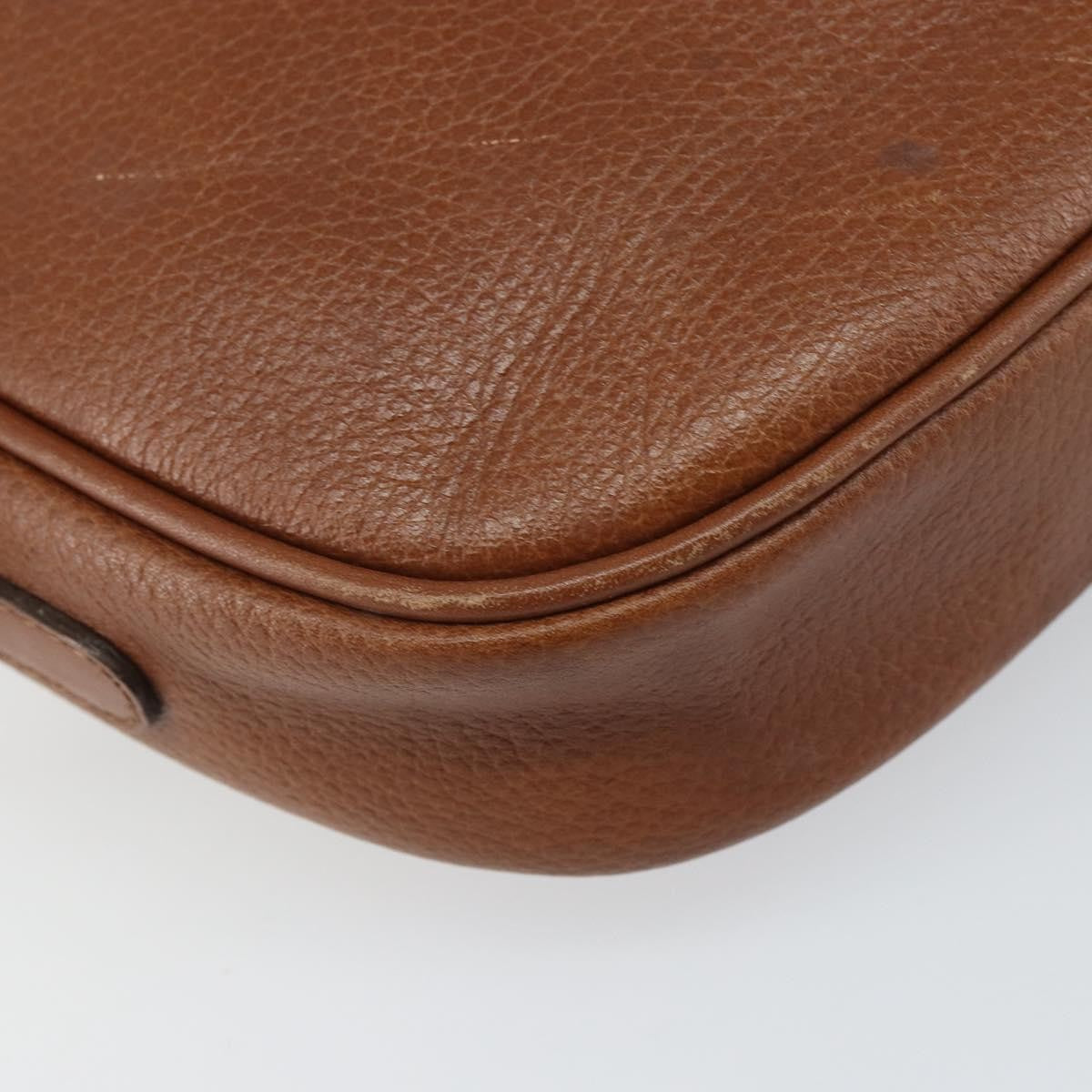 Burberry Vintage Shoulder Bag Leather Brown Leather Shoulder Bag