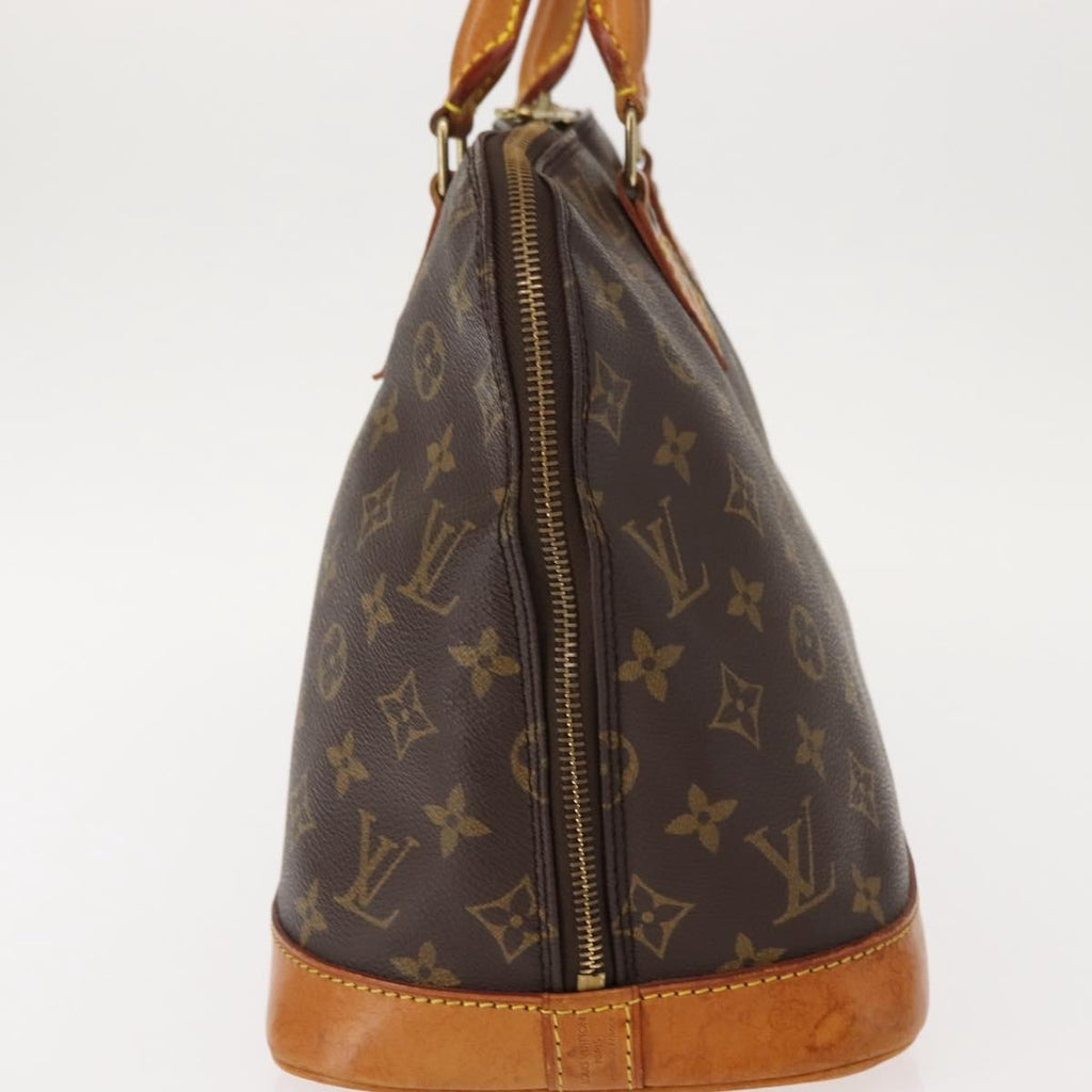 Louis Vuitton Vintage Alma Handbag Monogram Canvas Brown Canvas Handbag