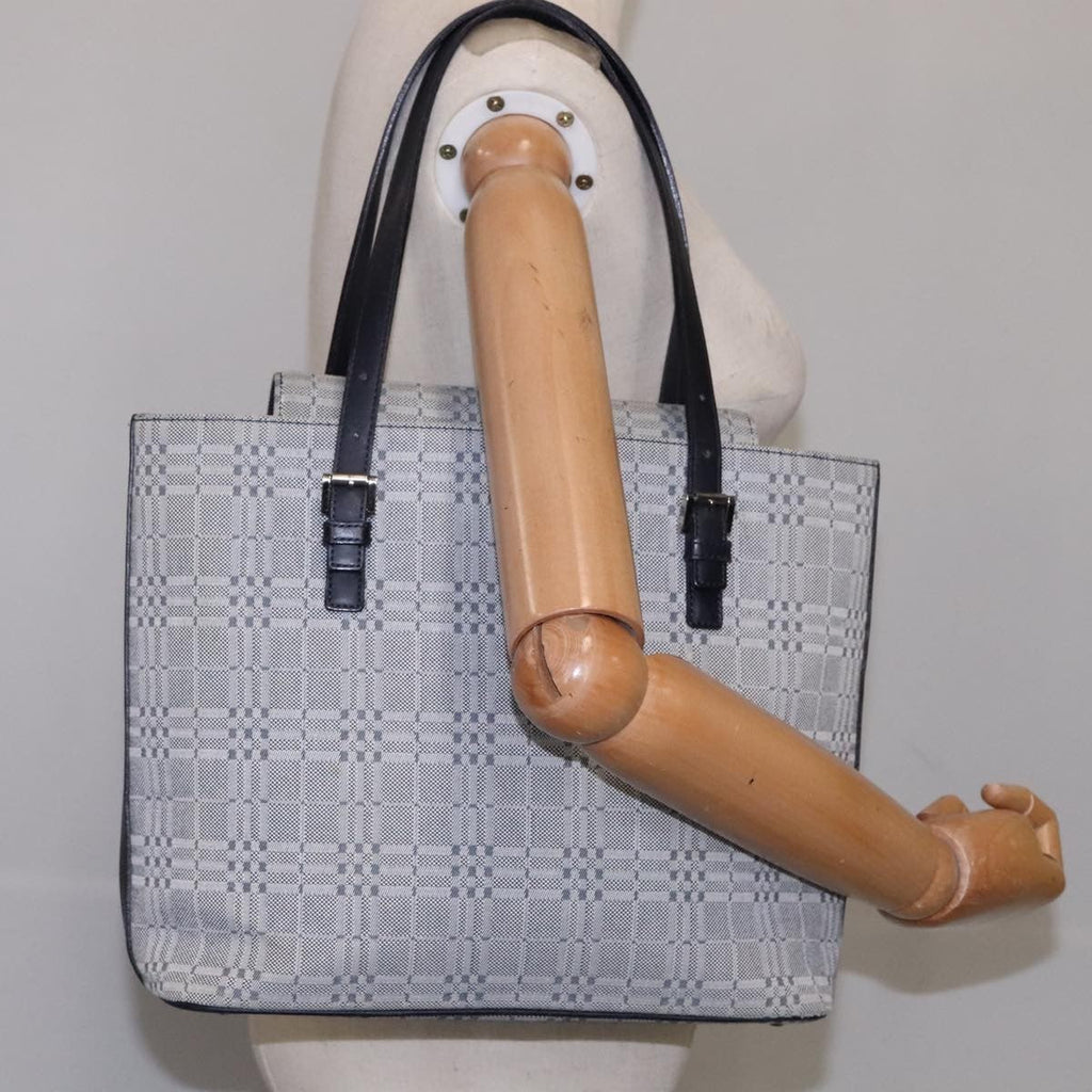 Burberry Vintage Tote Bag Canvas Gray Canvas Tote Bag