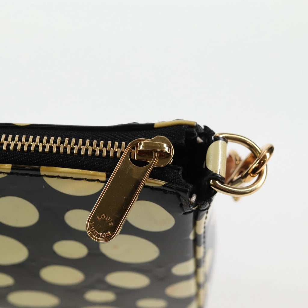 Louis Vuitton Pochette Accessoires Nm Kusama Infinity Dots Monogram Vernis Black Patent_Leather Clutche & Pouche Bag