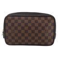 Louis Vuitton Trousse Toilette Damier Canvas Brown Canvas Clutche & Pouche Bag