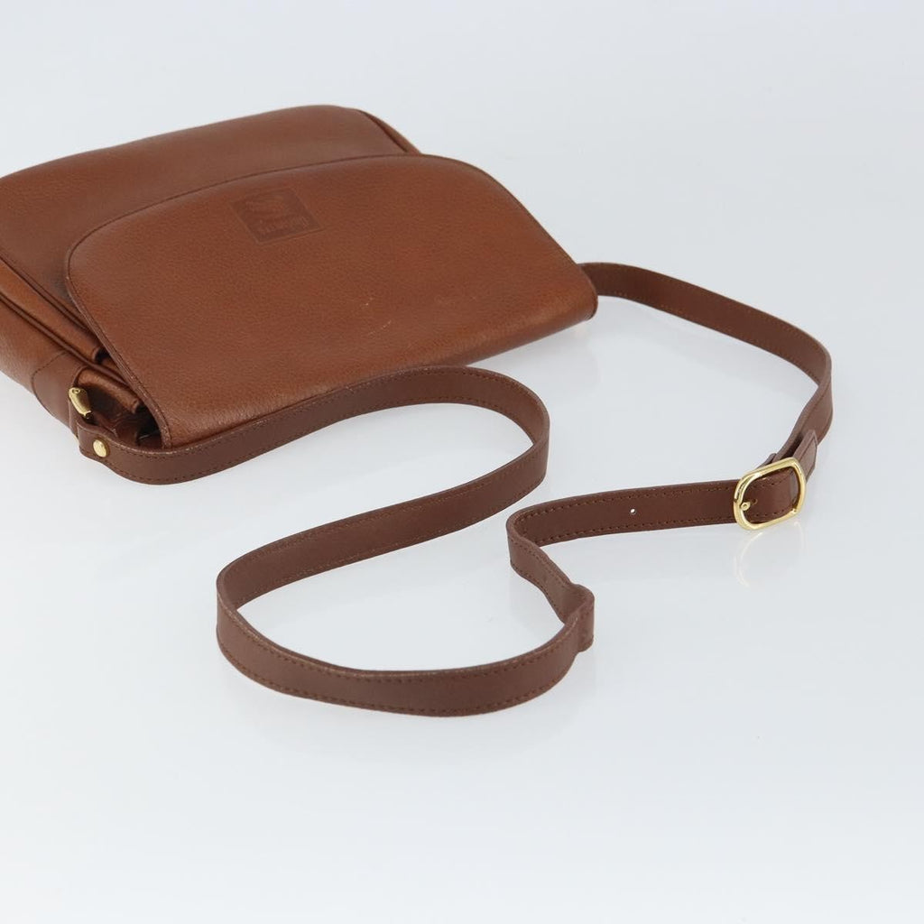 Burberry Vintage Shoulder Bag Leather Brown Leather Shoulder Bag