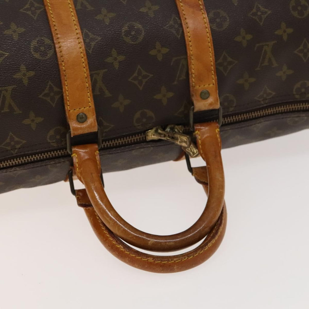 Louis Vuitton Keepall Bag Monogram Canvas Brown Canvas Travel Bag
