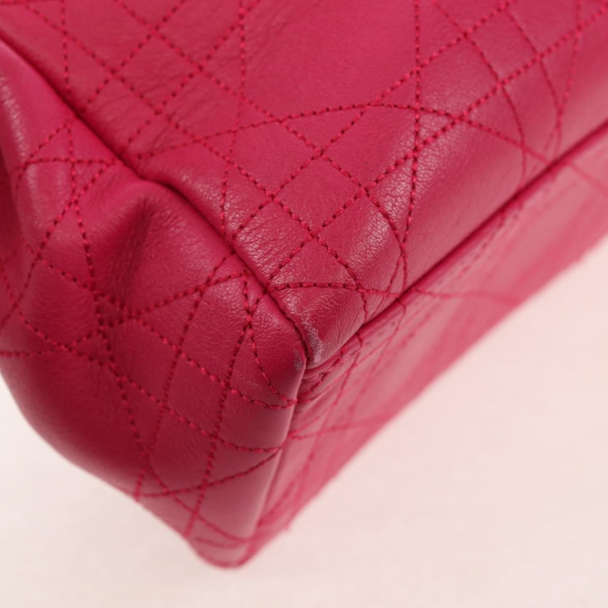 Christian Dior Long Chain Miss Dior Bag Cannage Quilt Lambskin Pink Leather Shoulder Bag Bag (Pre-Owned)