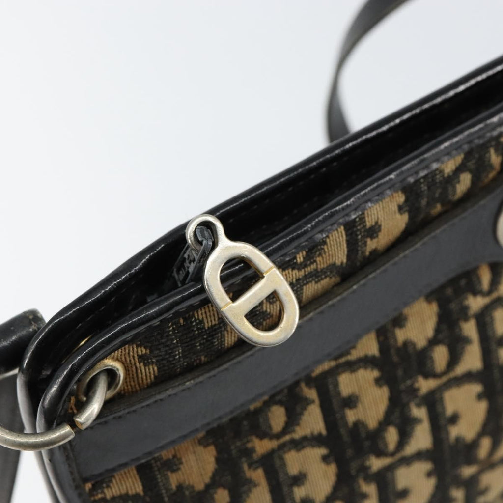 Christian Dior Vintage Trotter Shoulder Bag Canvas Navy Canvas Shoulder Bag Bag (Pre-Owned)