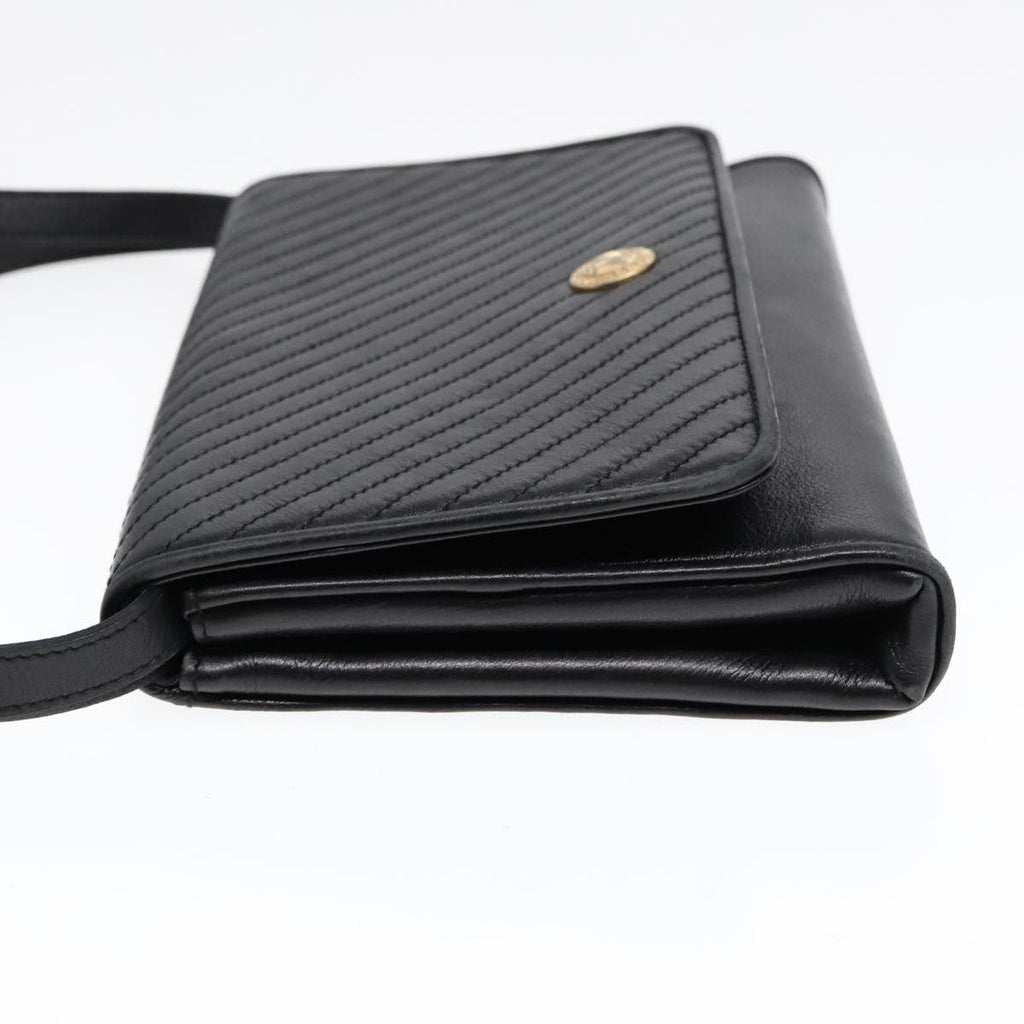 Celine Vintage Shoulder Bag Leather Black Leather Shoulder Bag Bag