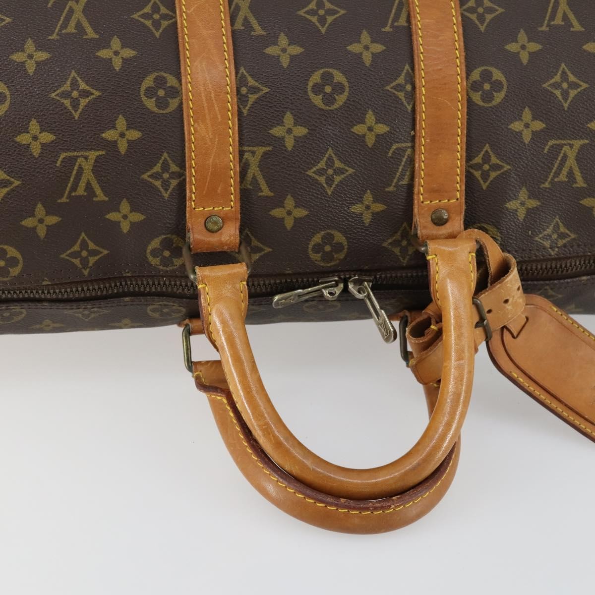 Louis Vuitton Keepall Bag Monogram Canvas Brown Canvas Travel Bag
