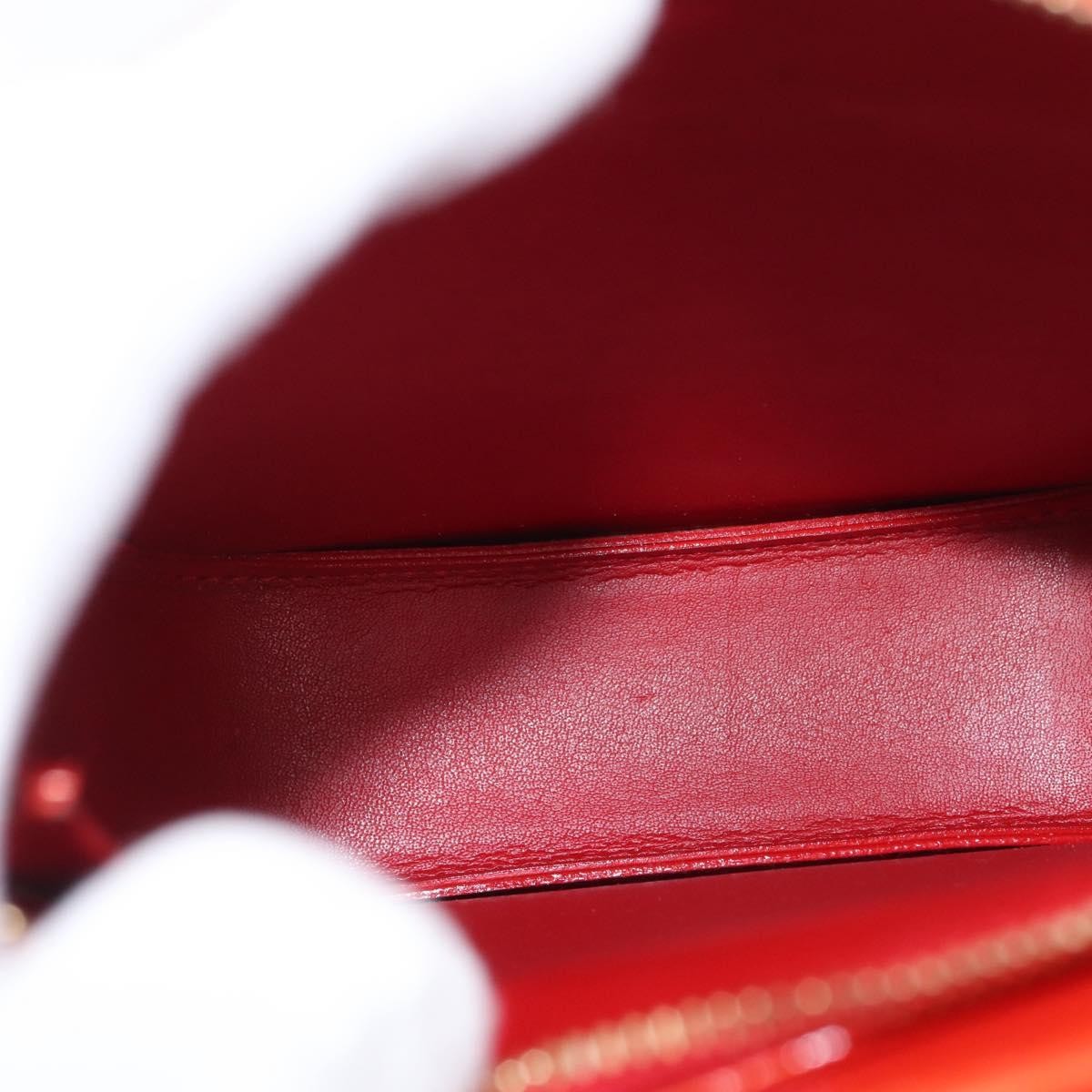 Louis Vuitton Mott Handbag Monogram Vernis Red Patent_Leather Clutche & Pouche Bag