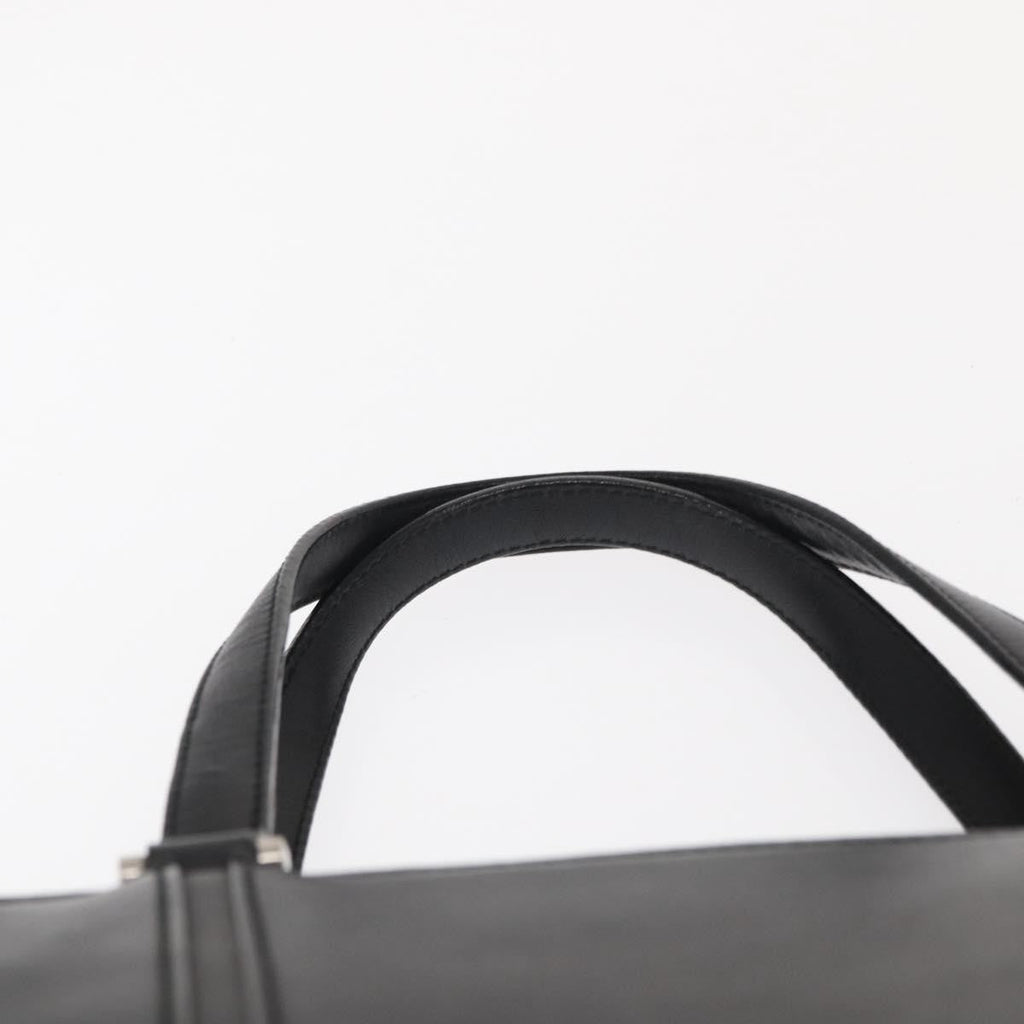 Burberry Vintage Handbag Leather Black Leather Handbag