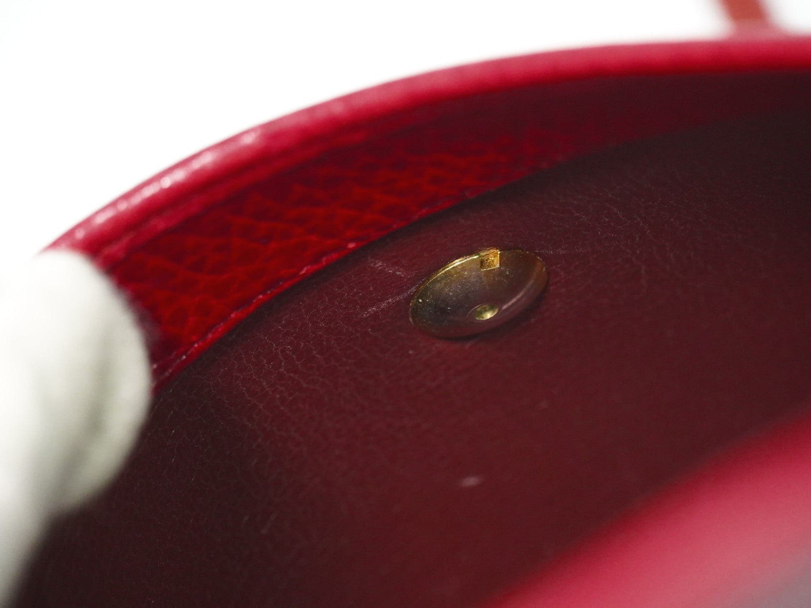 Christian Dior Vintage Shoulder Bag Leather Red Leather Shoulder Bag Bag (Pre-Owned)