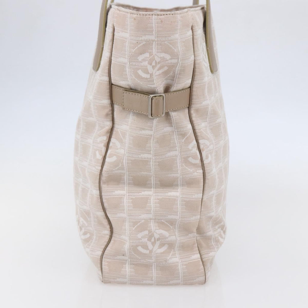 Chanel Travel Line Tote Nylon Pink Canvas Bag