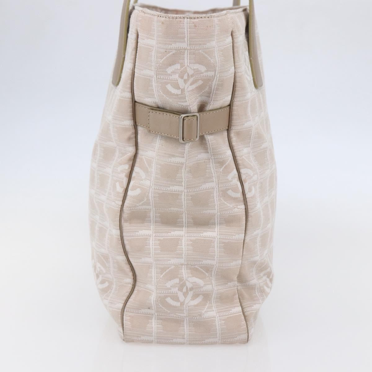 Chanel Travel Line Tote Nylon Pink Canvas Bag