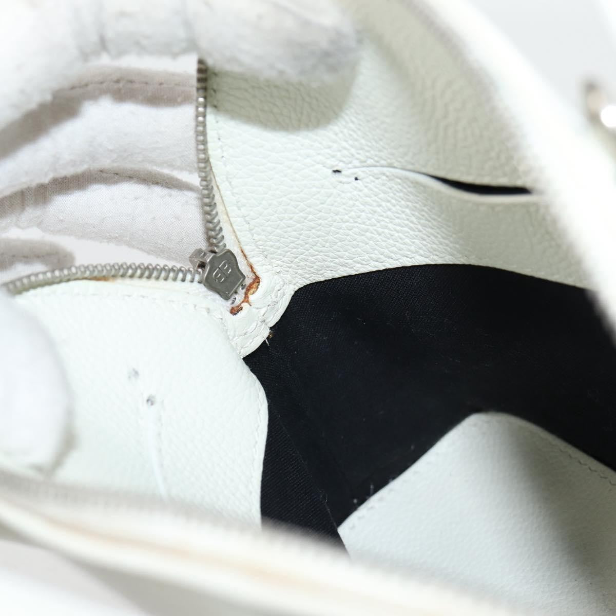 Balenciaga Logo Ville Bag Leather White Leather Hand