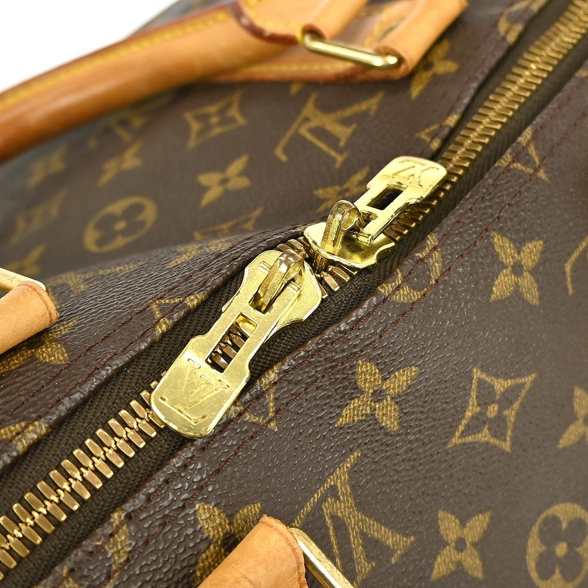 Louis Vuitton Keepall Bag Monogram Canvas Brown Canvas Travel Bag