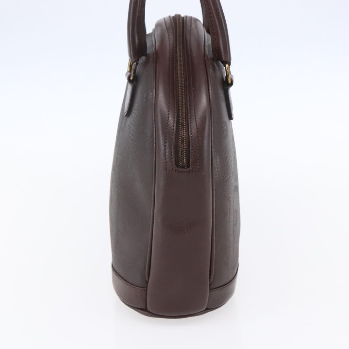 Christian Dior Vintage Trotter Handbag Canvas Brown Pvc Handbag (Pre-Owned)
