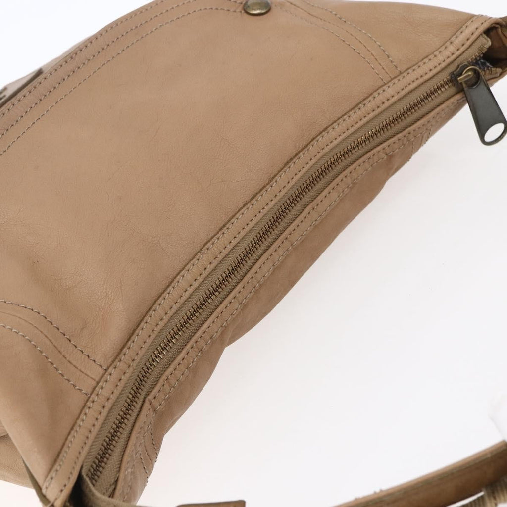 Burberry Blue Label Handbag Leather Brown Leather Handbag