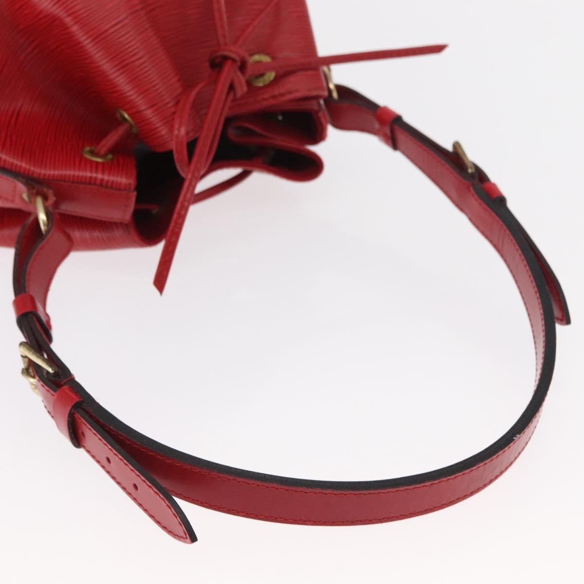 Louis Vuitton Petit Noe Nm Handbag Epi Leather Red Leather Shoulder Bag