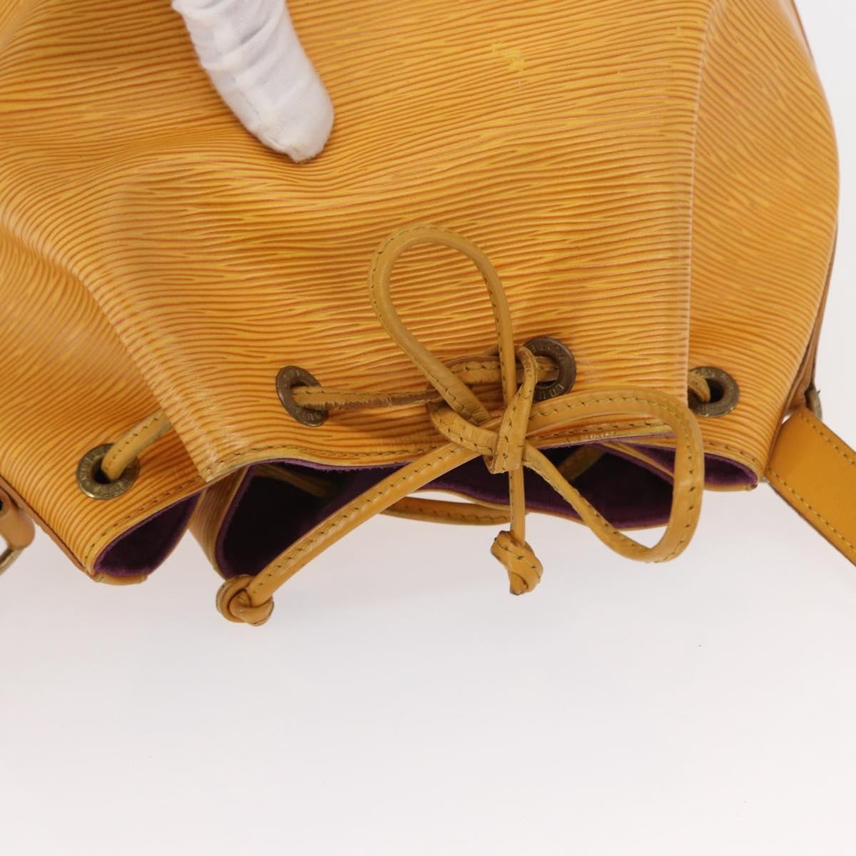 Louis Vuitton Petit Noe Handbag Epi Leather Yellow Leather Shoulder Bag