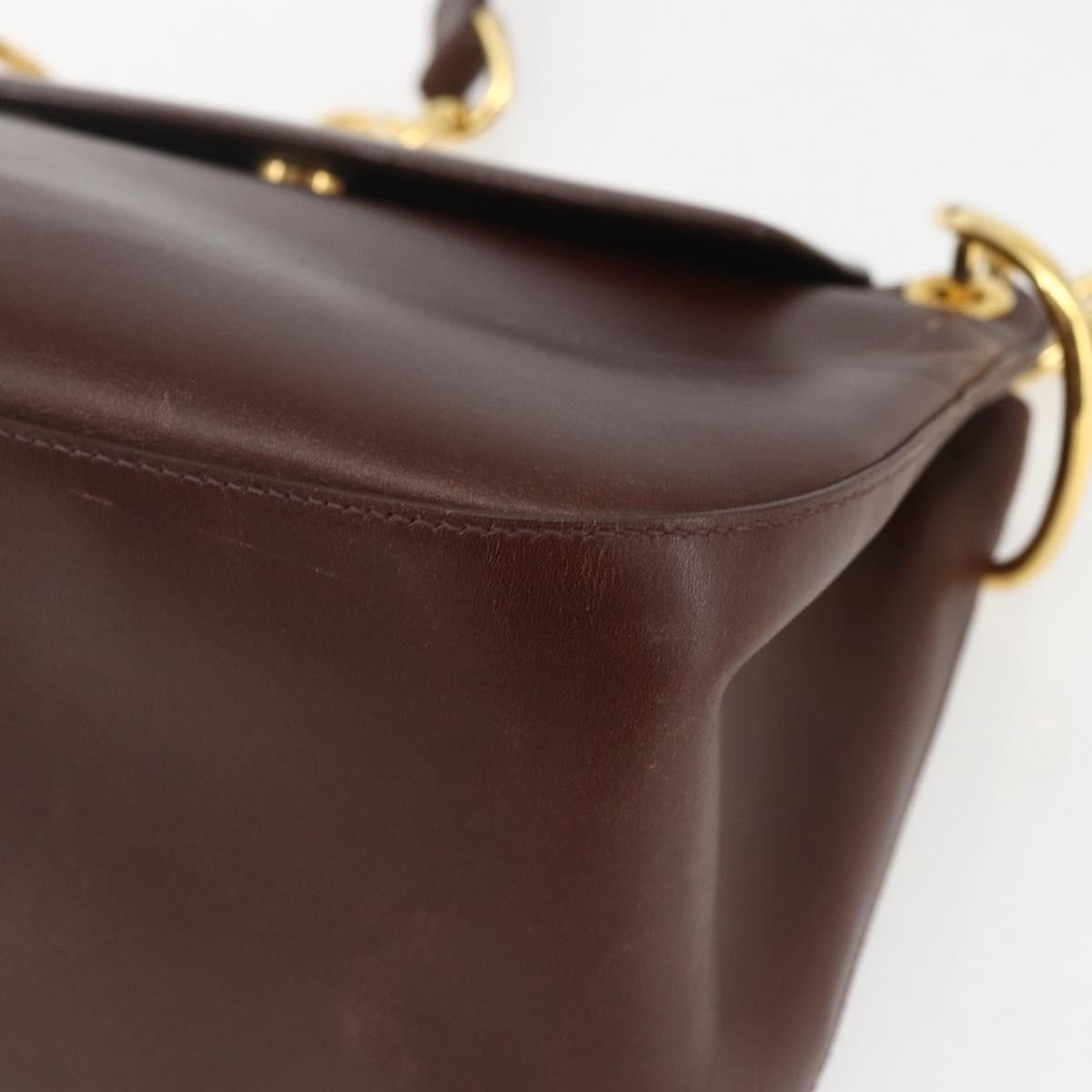 Prada Vintage Shoulder Bag Leather Brown Leather Shoulder Bag Bag