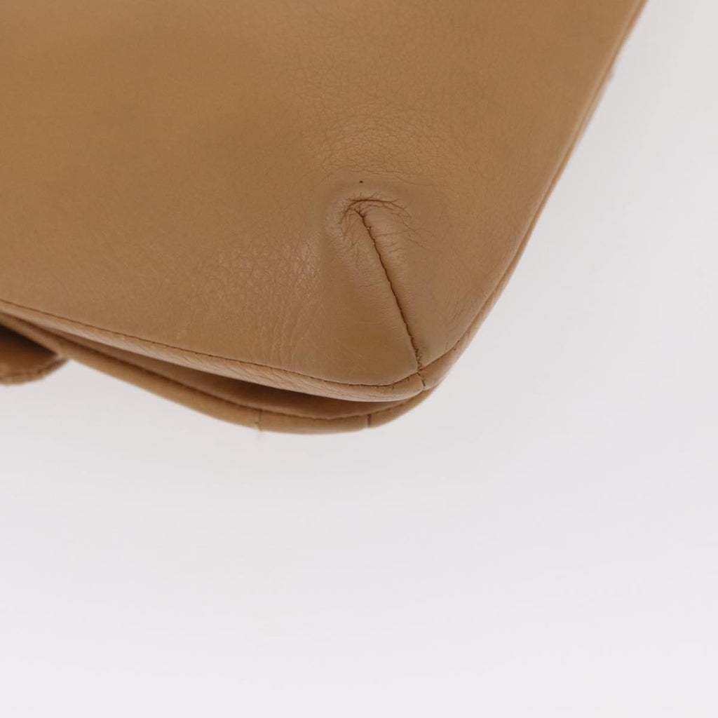 Chanel Giant Mademoiselle Lock Shoulder Bag Quilted Leather Beige Leather Shoulder Bag Bag