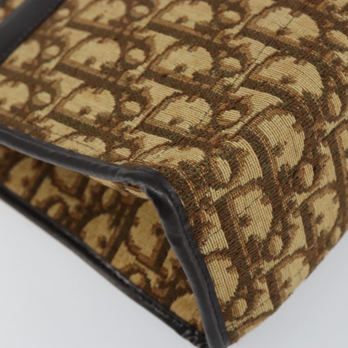 Christian Dior Trotter Shoulder Bag Canvas Beige Canvas Shoulder Bag Bag (Pre-Owned)