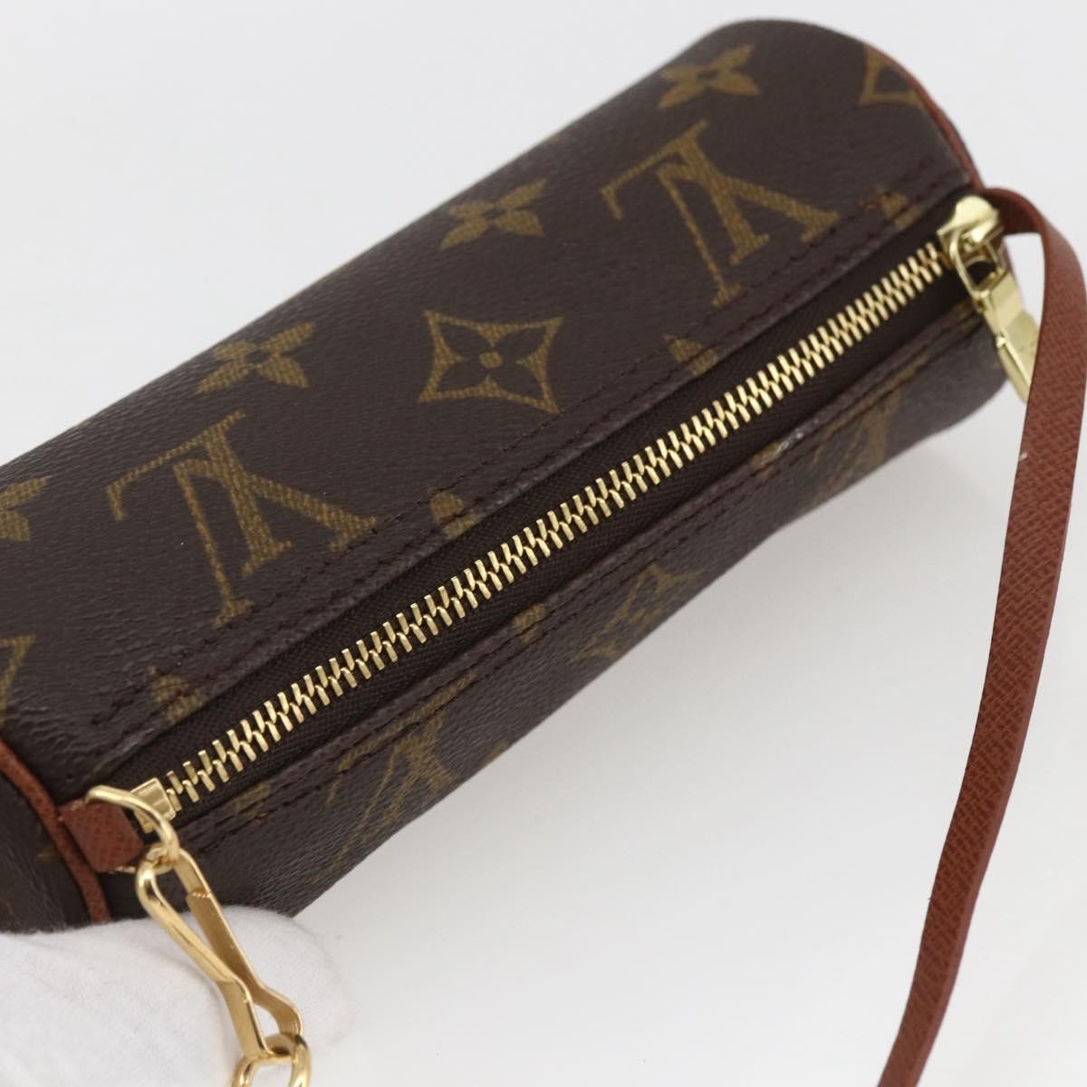 Louis Vuitton Papillon Pochette Monogram Canvas Brown Canvas Clutche & Pouche Bag