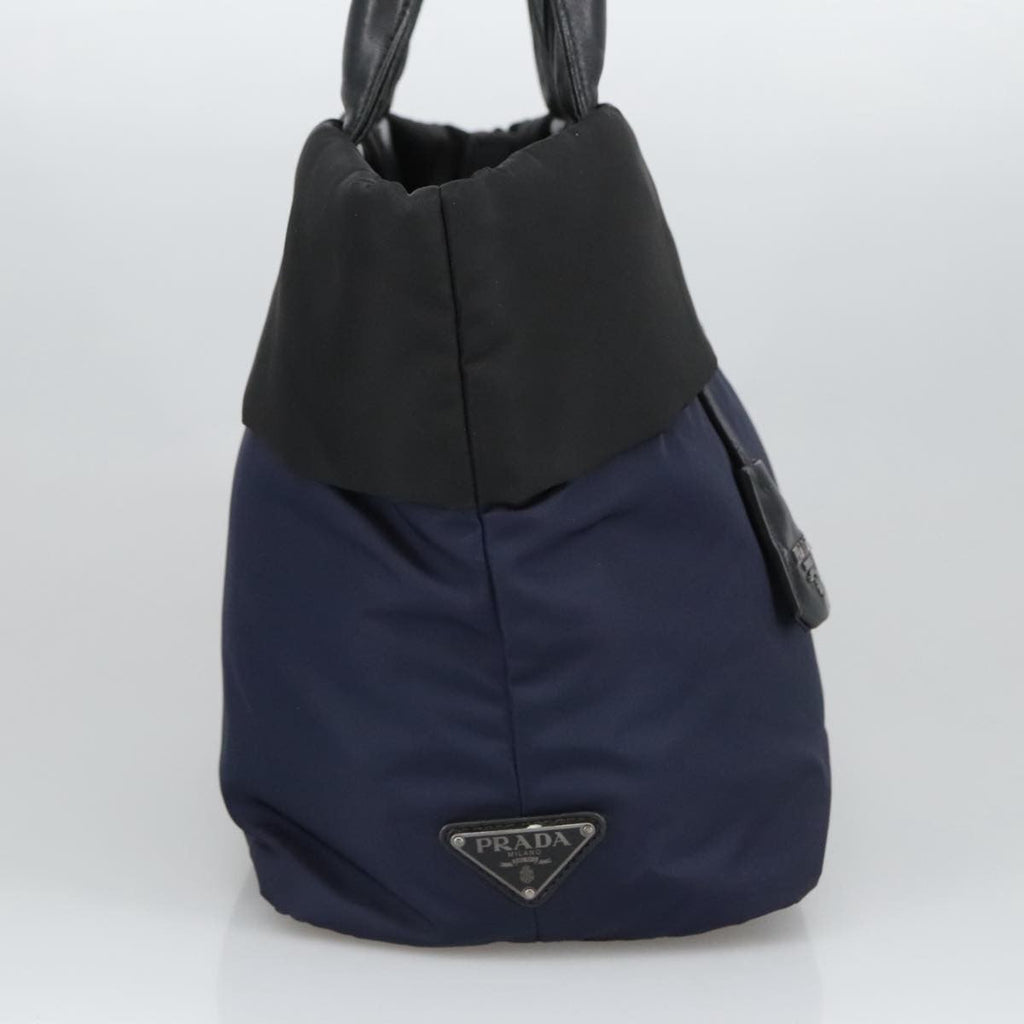 Prada Convertible Double Tote Tessuto Navy Nylon Tote Bag Bag