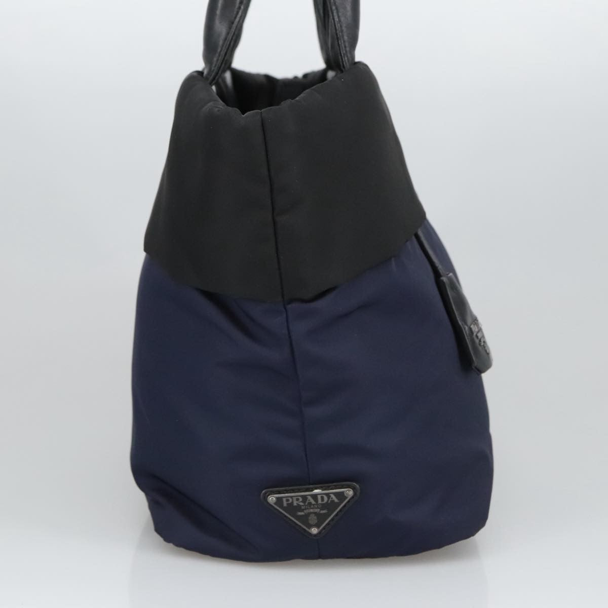 Prada Convertible Double Tote Tessuto Navy Nylon Tote Bag Bag