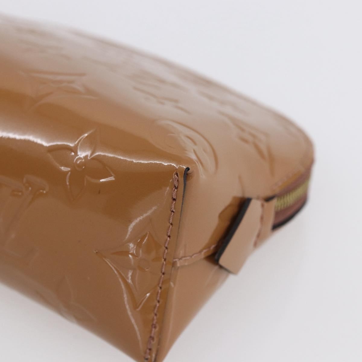 Louis Vuitton Cosmetic Pouch Monogram Vernis Brown Patent_Leather Clutche & Pouche Bag